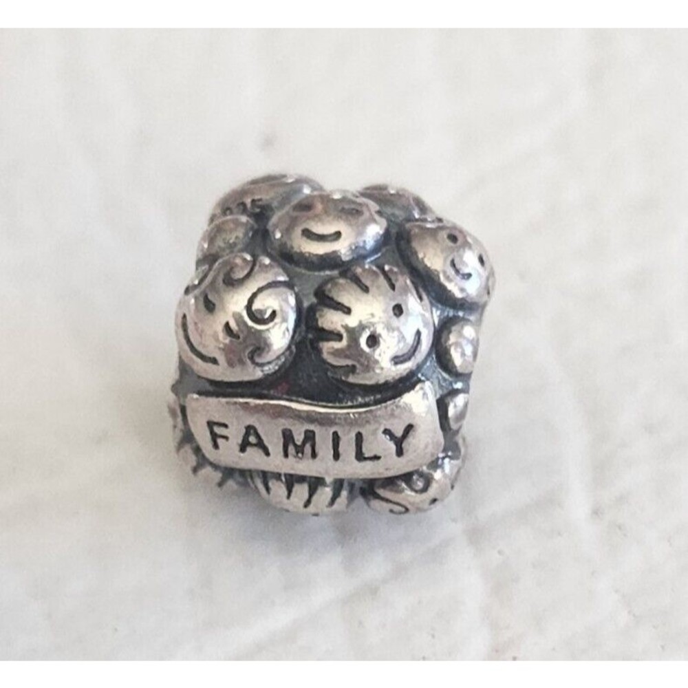 Pandora Love & Family bead 925 sterling silver ALE Retired